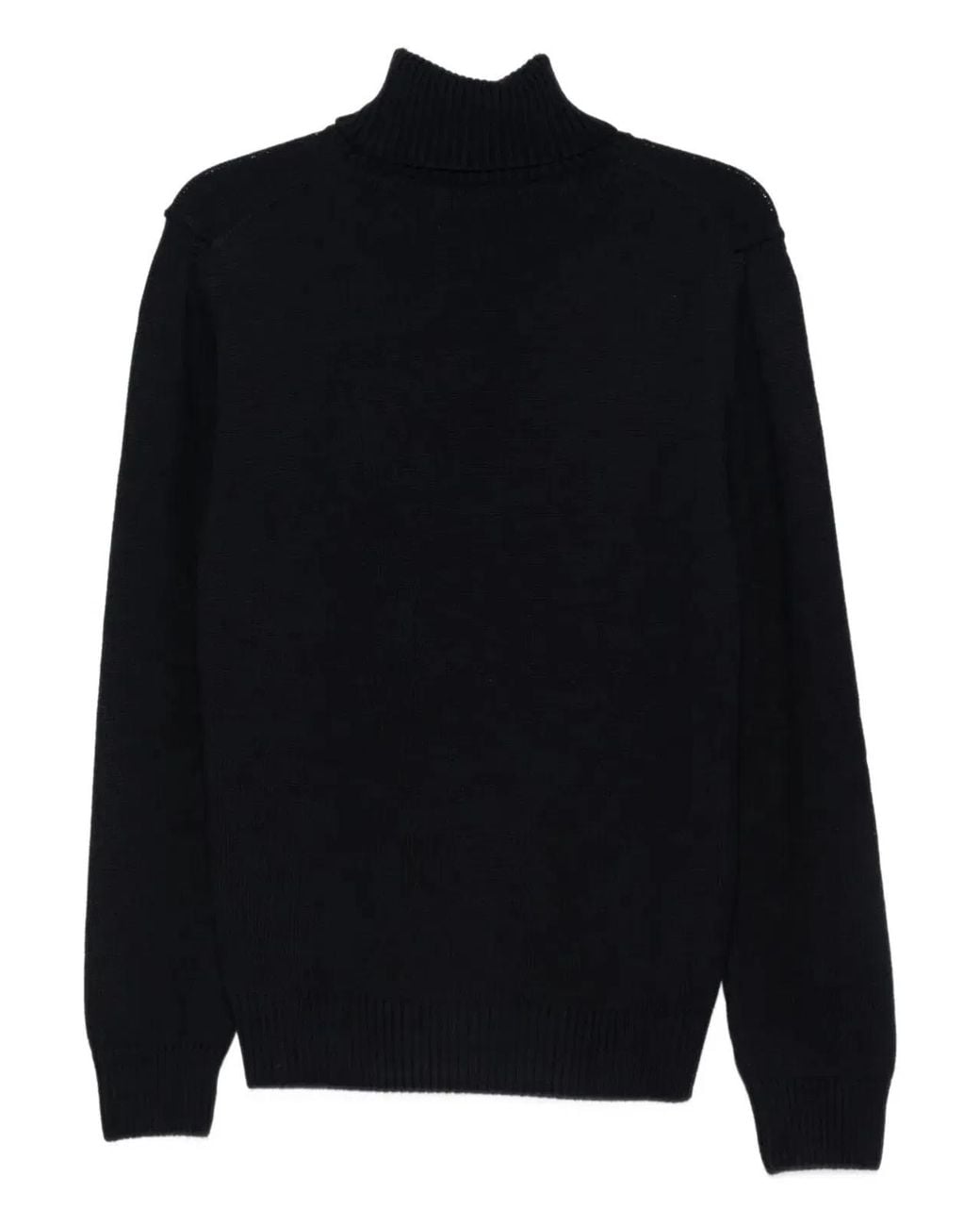 Paul & Shark Black Paul & Shark Turtle Neck Pullover for men