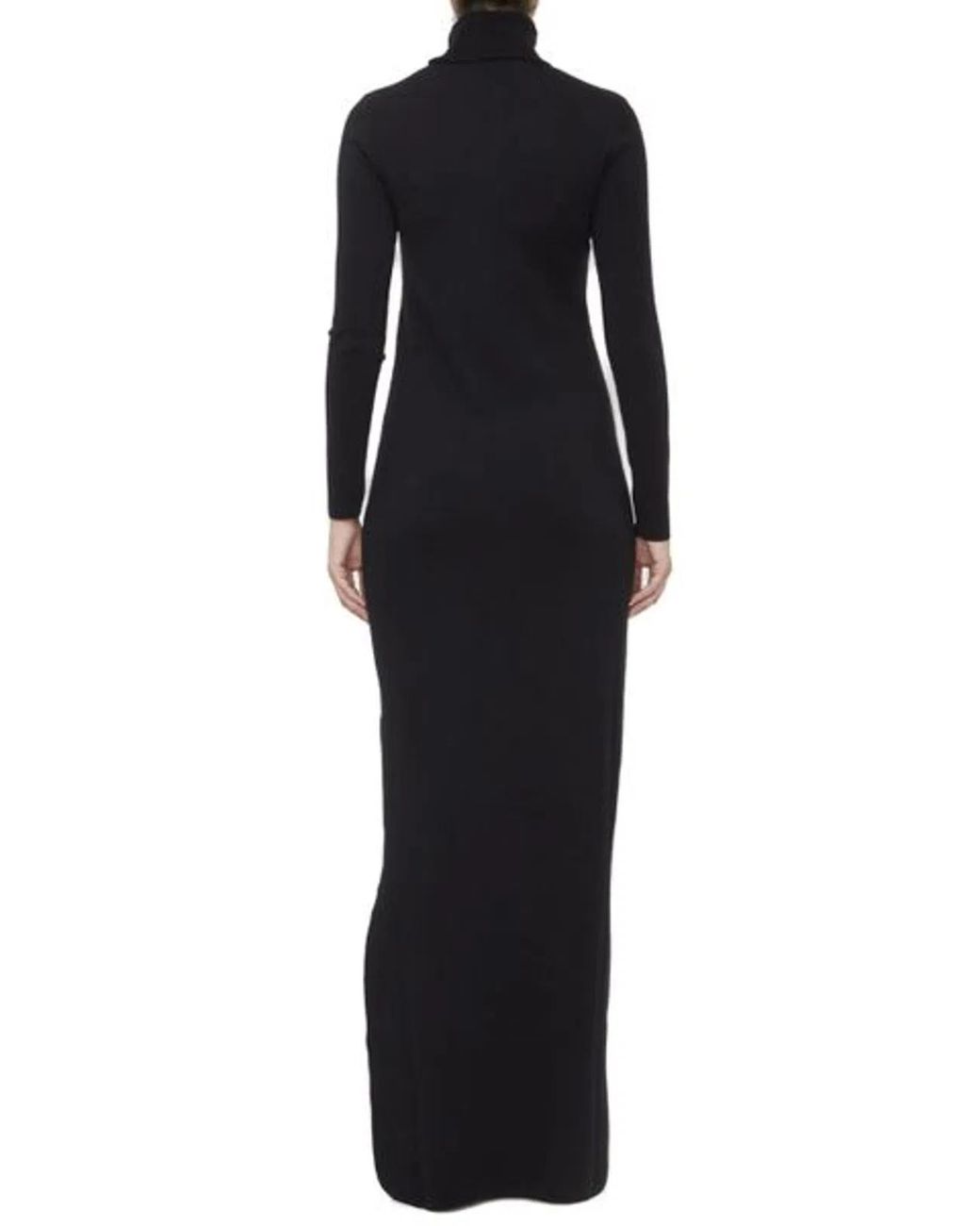 Saint Laurent Blue Wool Long Dress