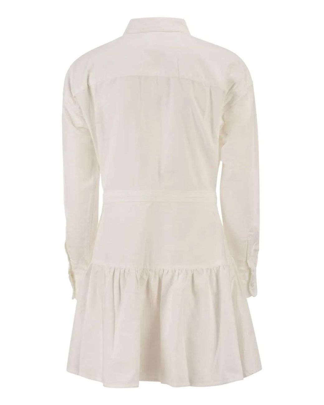 Polo Ralph Lauren White Cotton Shirt Dress