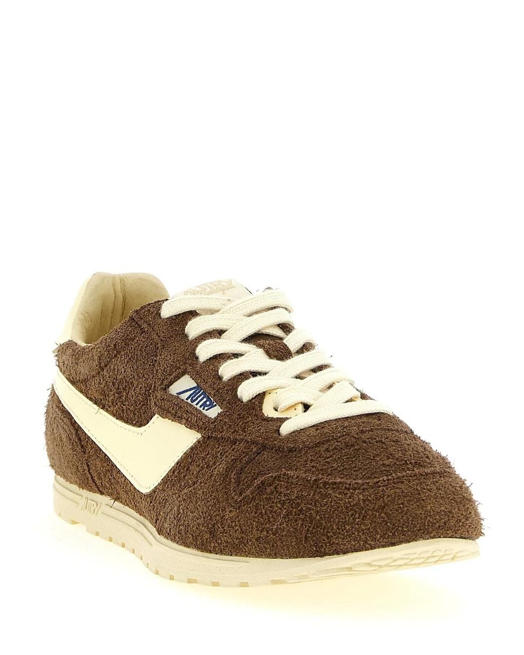 Autry Brown Lace Up Sneakers