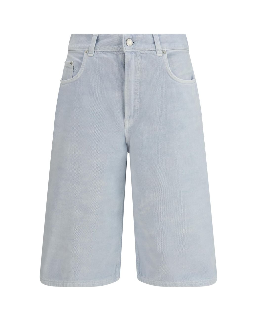 Haikure Blue New Becky Denim Shorts Cotton Bermuda