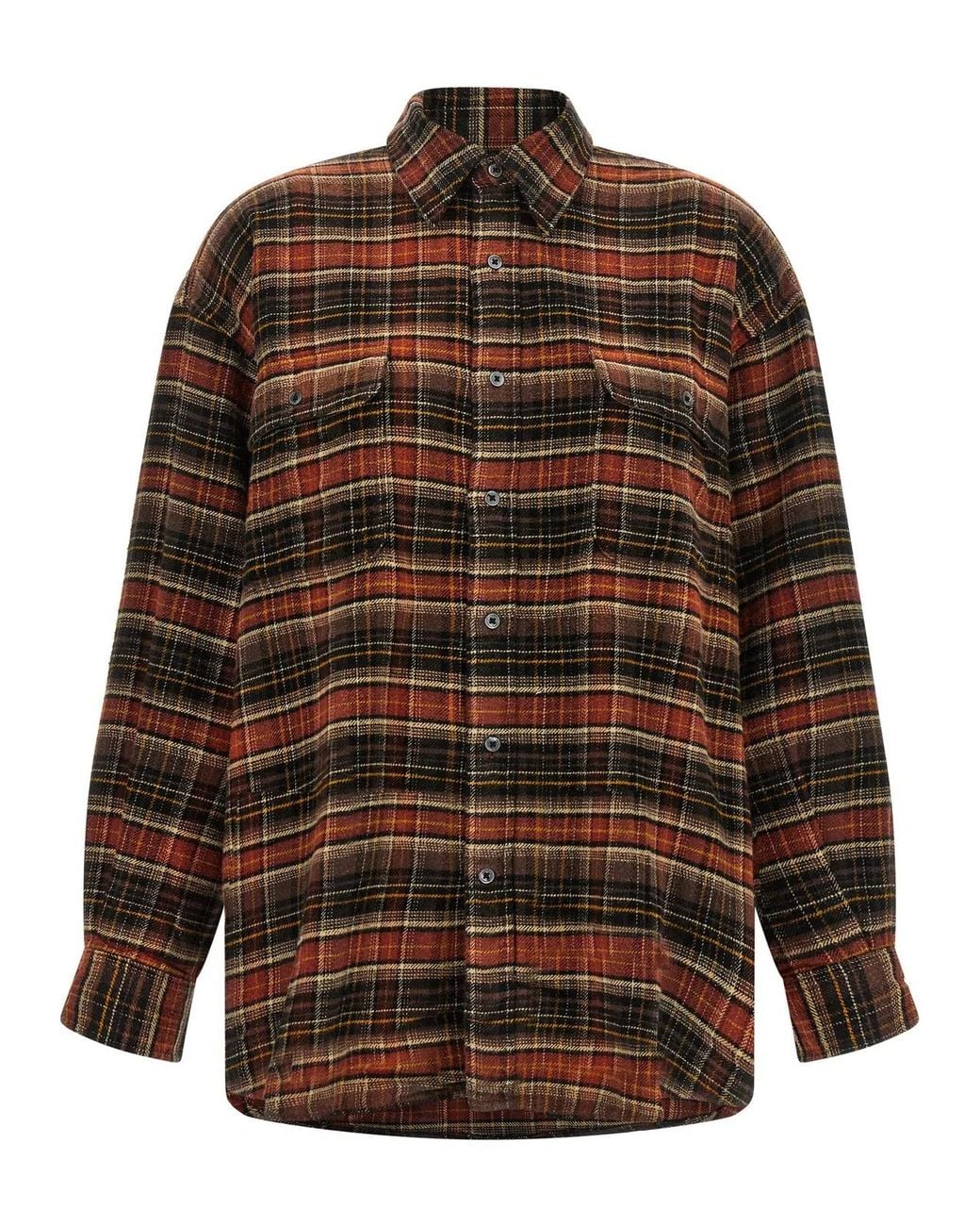 R13 Brown 'Boyfriend' Shirt