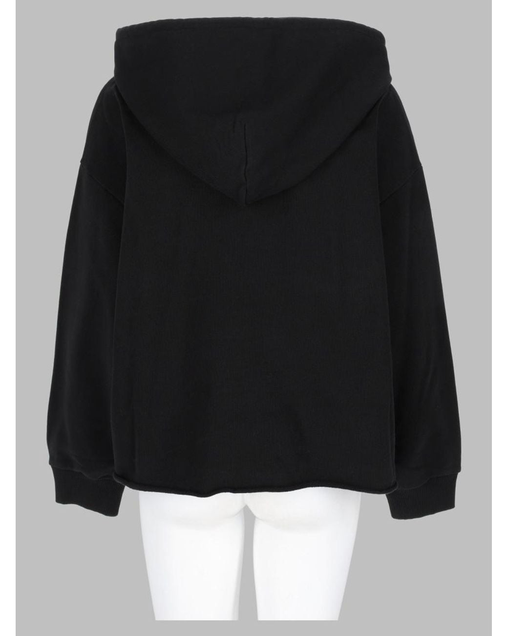 MM6 by Maison Margiela Black Felpa Con Patch Logo