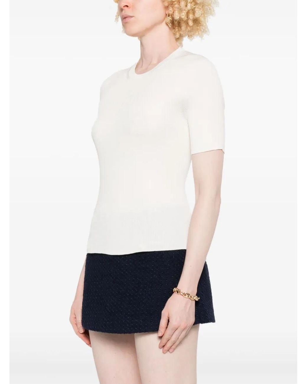 Fendi White Cotton T-Shirts
