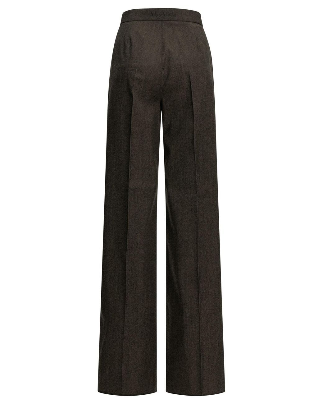 Max Mara Black Tailored Wool Pants