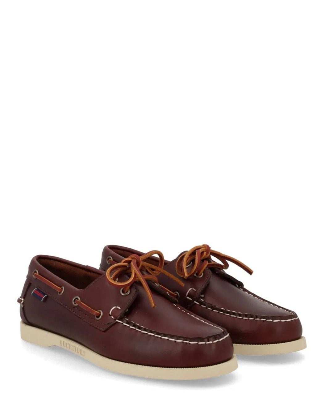 Sebago Red Docksides Portland Waxed