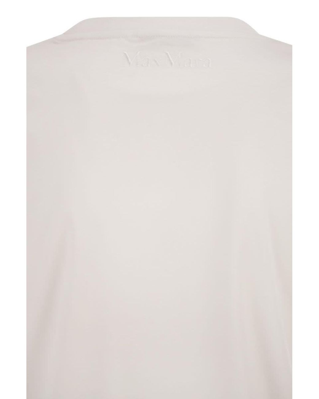 Max Mara Pure White Donata Cotton T-Shirt