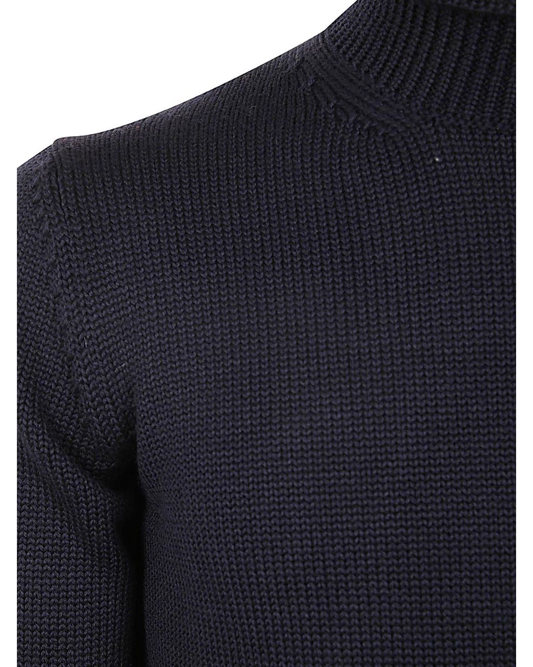 Nuur Blue Long Sleeves Turtle Neck for men