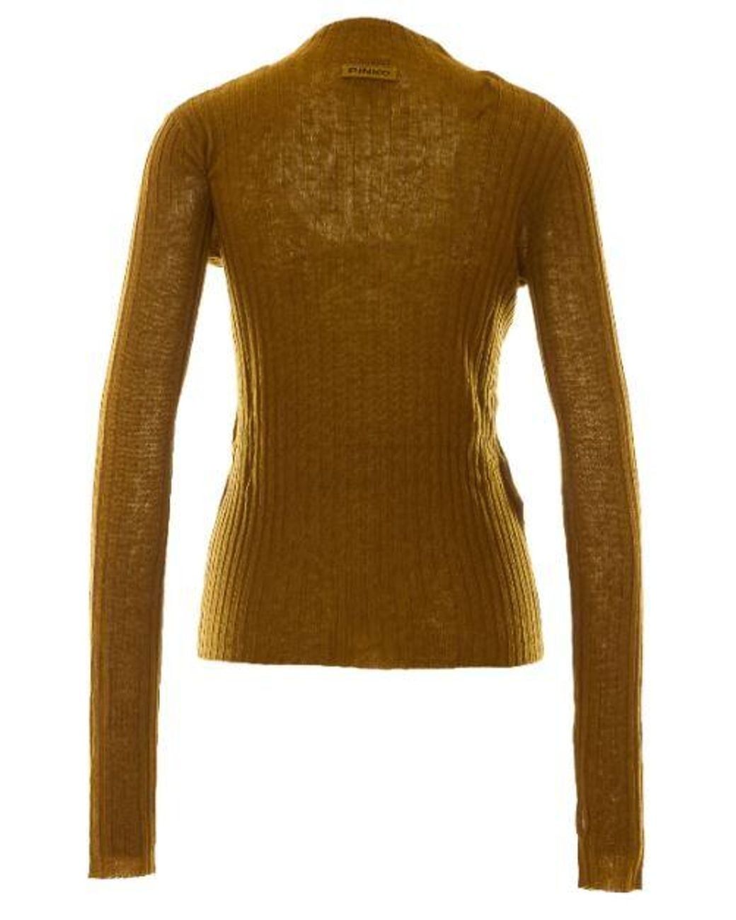Pinko Brown Wool Sweater