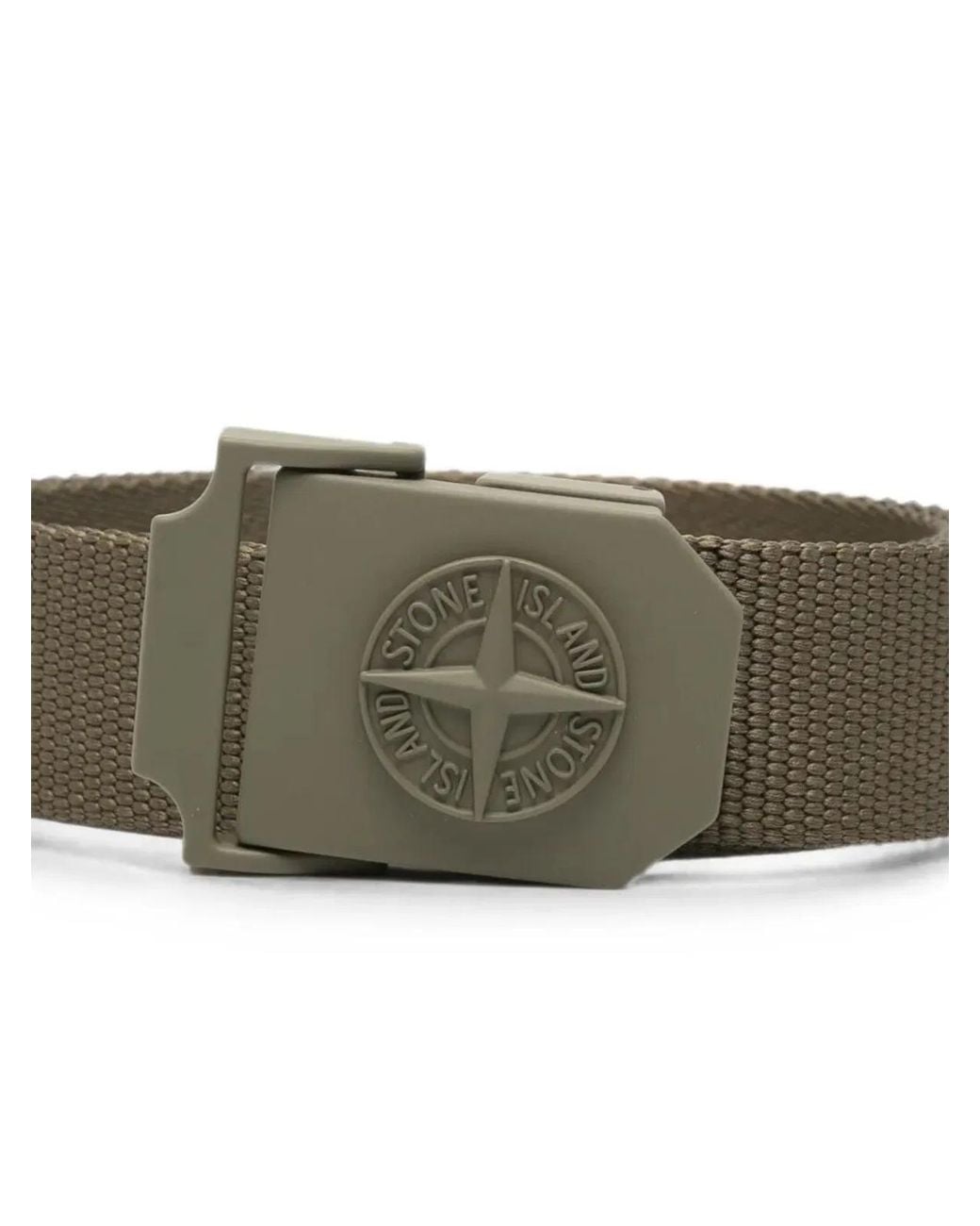 Stone Island Gray Classic Belt for men