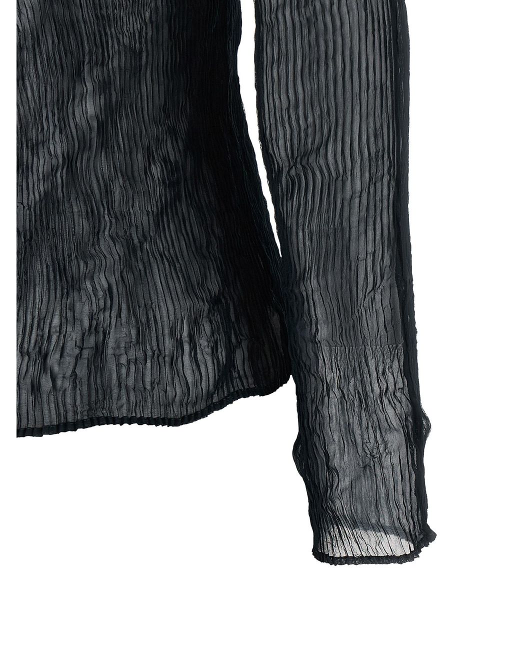 Issey Miyake Black 'Chiffon Twist 1' Sweater