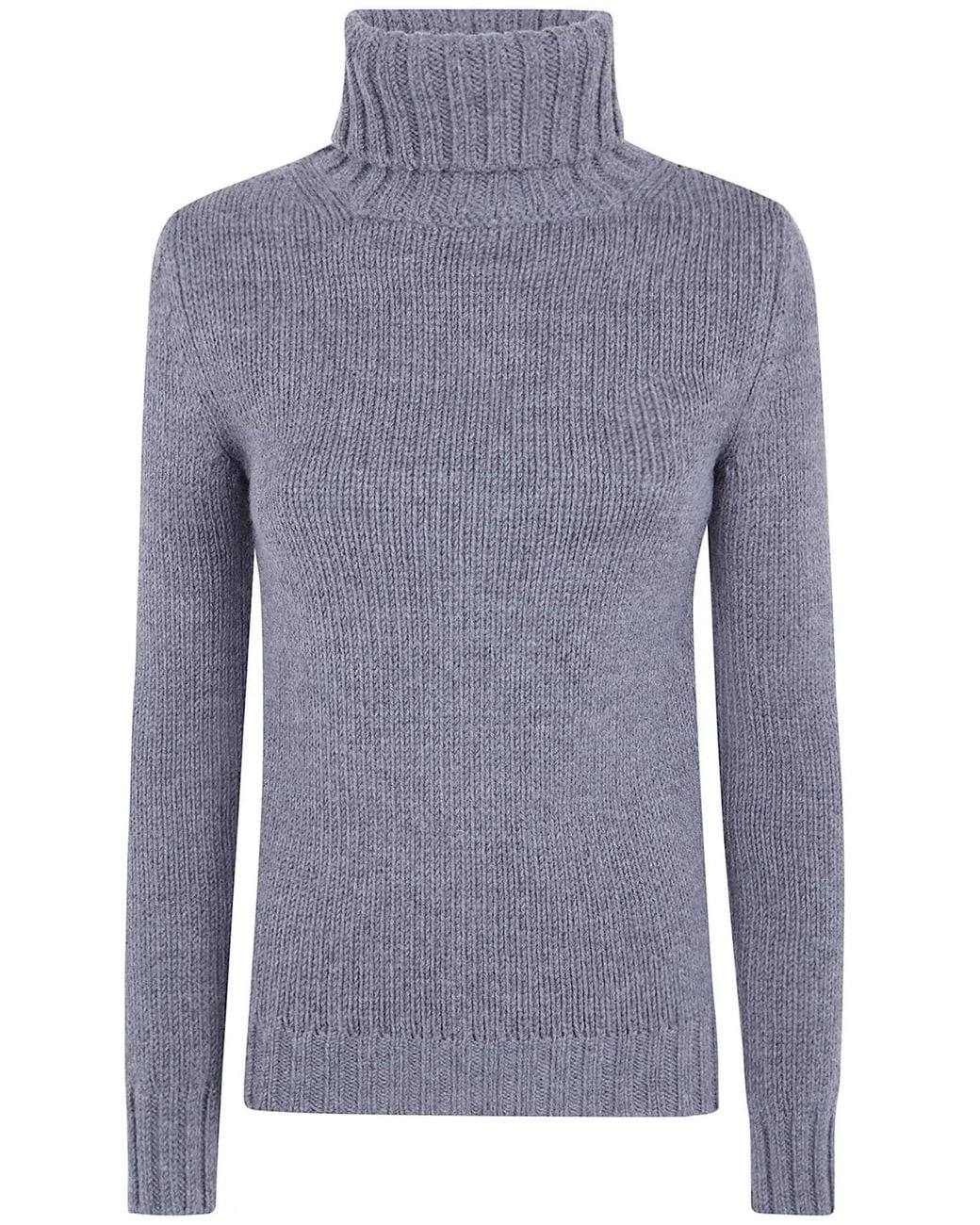 Base London Blue Turtle Neck Sweater
