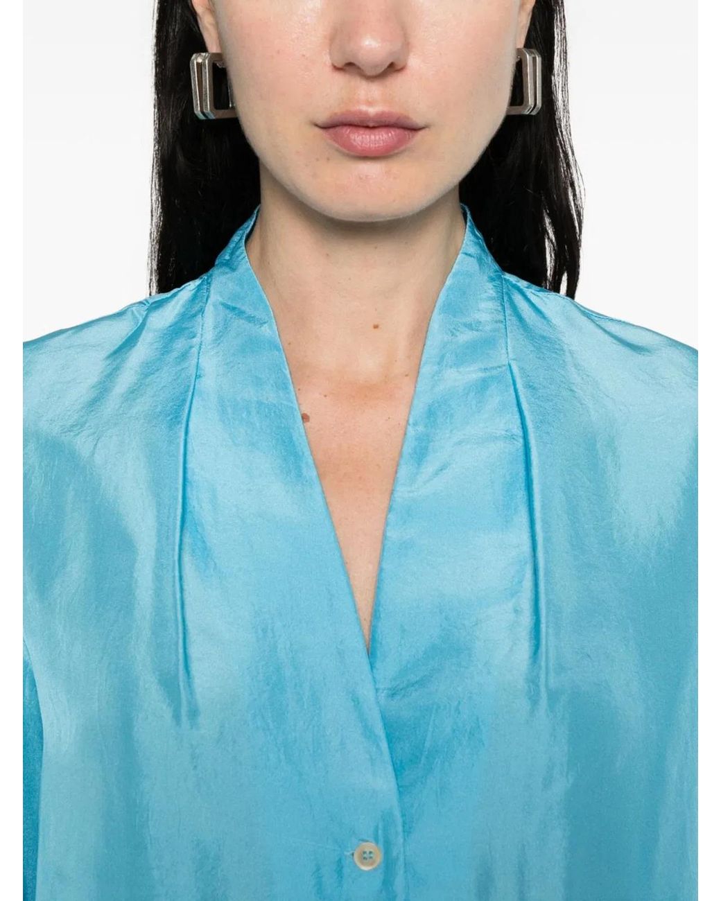 Forte_forte Blue Silk Shirt