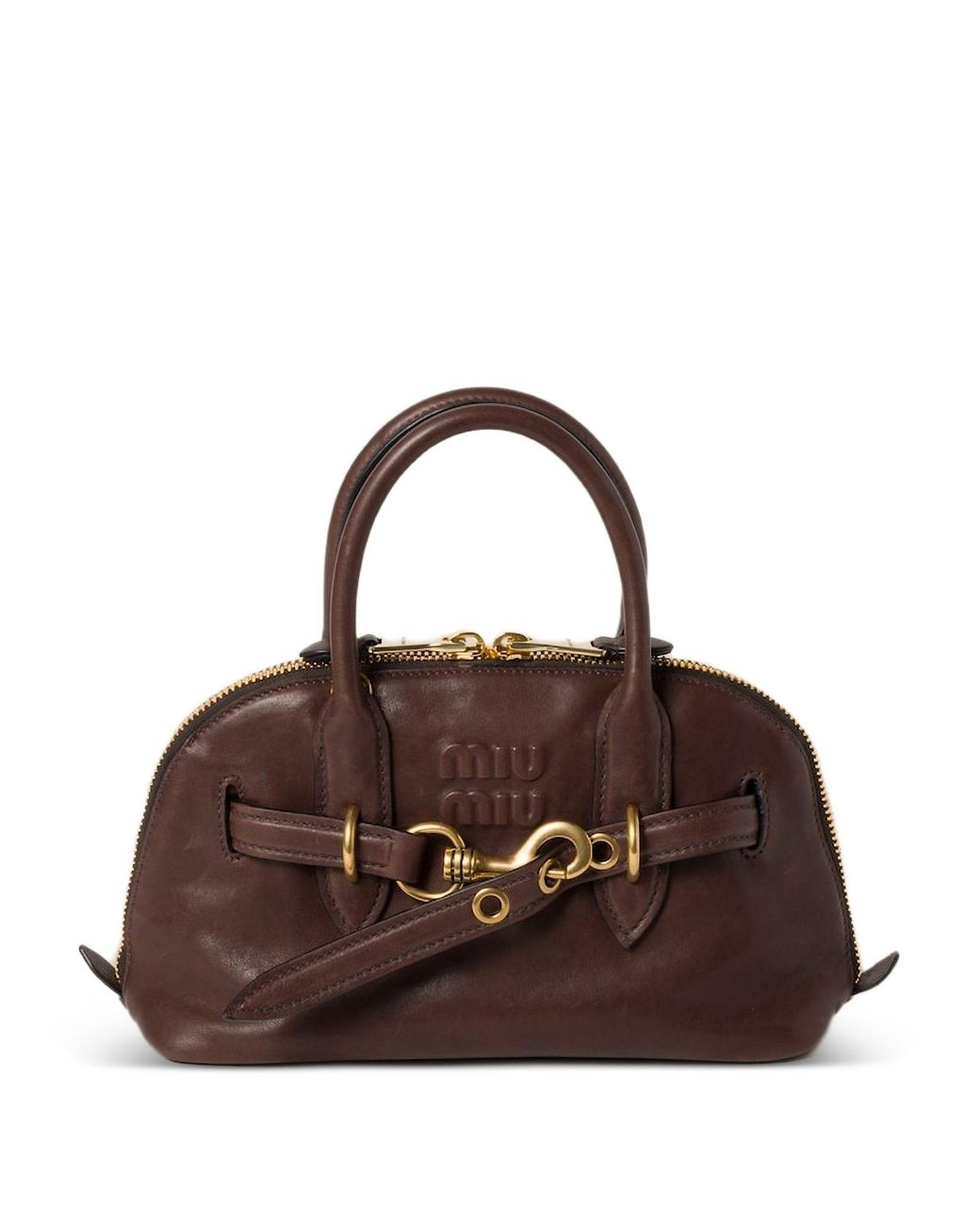 Miu Miu Brown Aventure Shoulder Bag