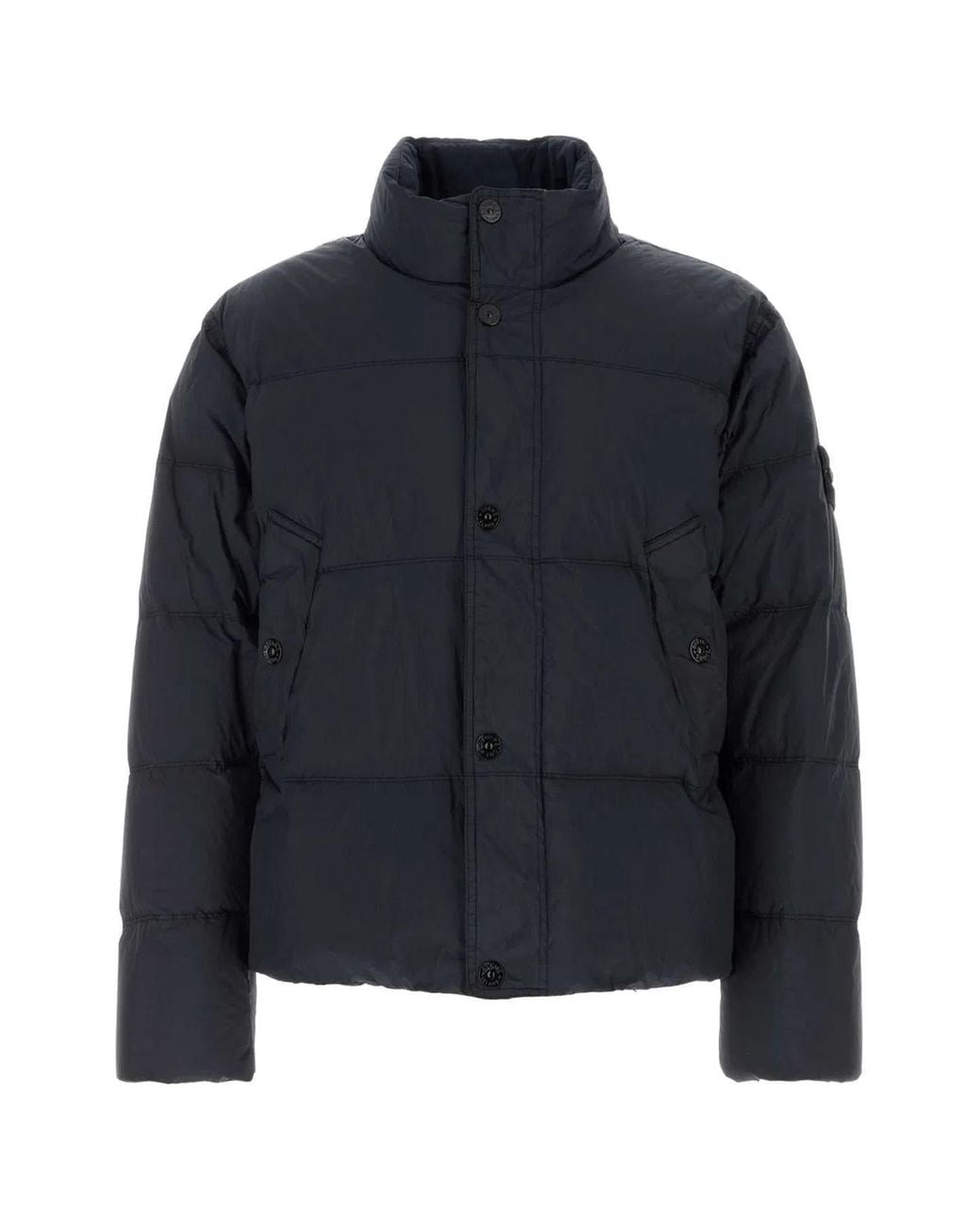 Stone Island Blue Midnight Nylon Down Jacket for men