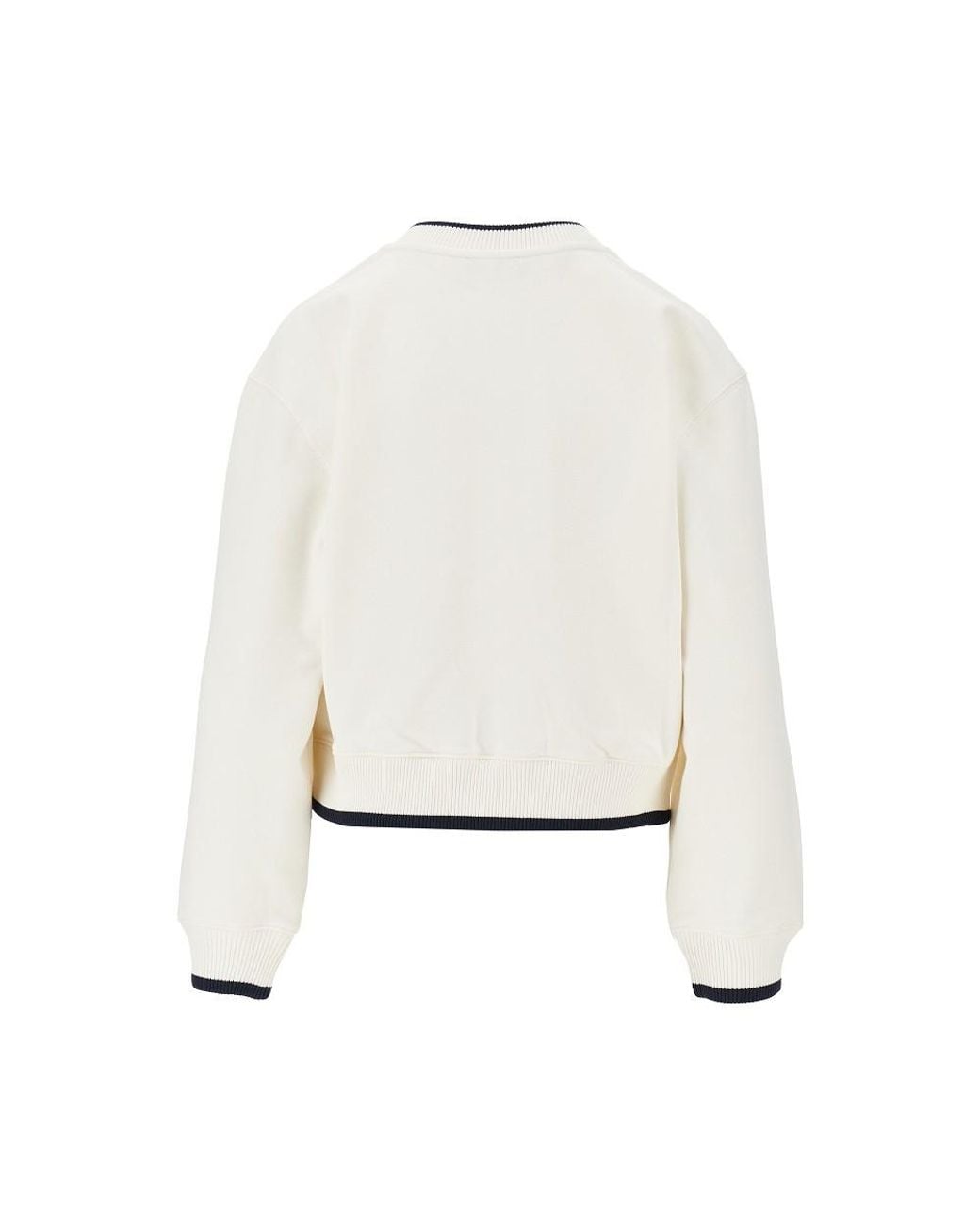 EA BODYWEAR White V-Neck Sweatshirt