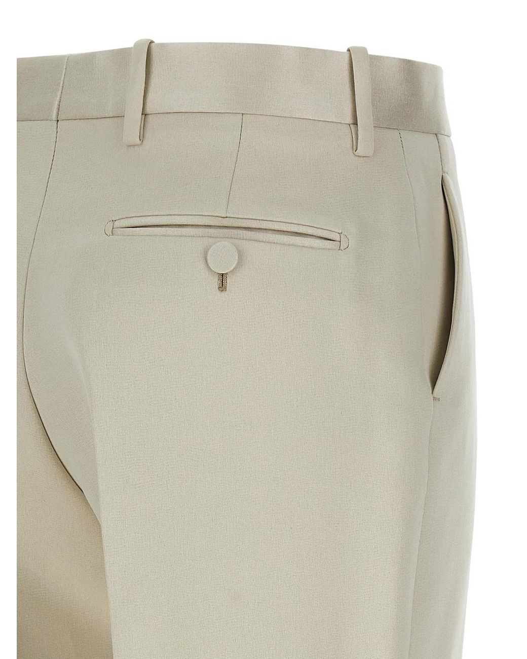 Tom Ford Natural Duchesse Tailored Trousers