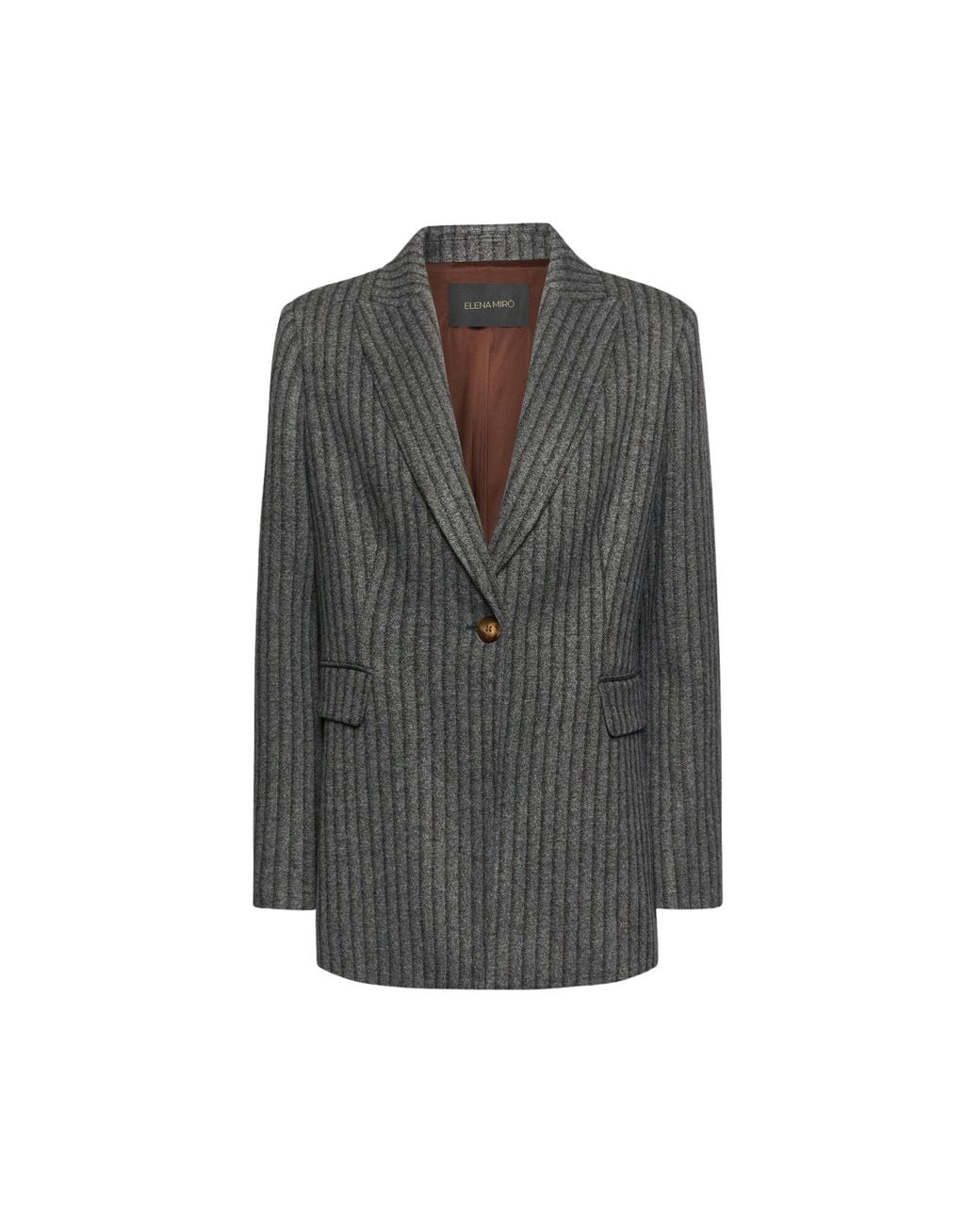 Elena Miro Gray Blazer Strutturata