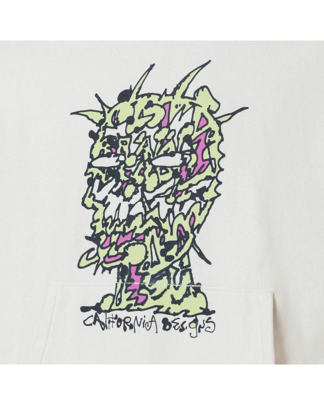 Brain Dead White Light Scrambled Head Sweatshirt for men