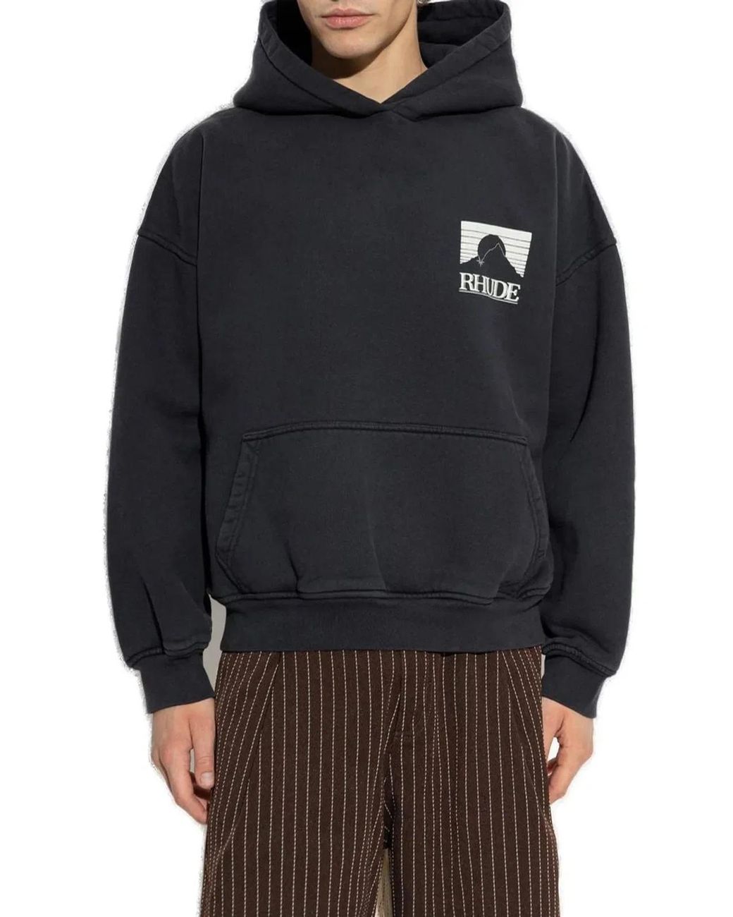 Rhude Blue Sweatshirt With Logo for men
