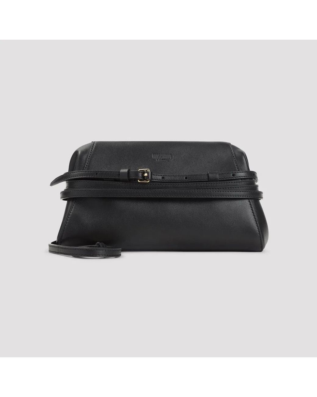 Moschino Couture Black Belted Shoulder Bag