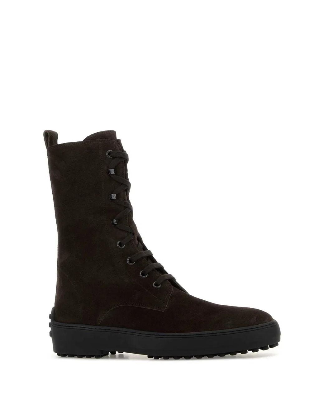 Tod's Black Suede Winter Ankle Boots