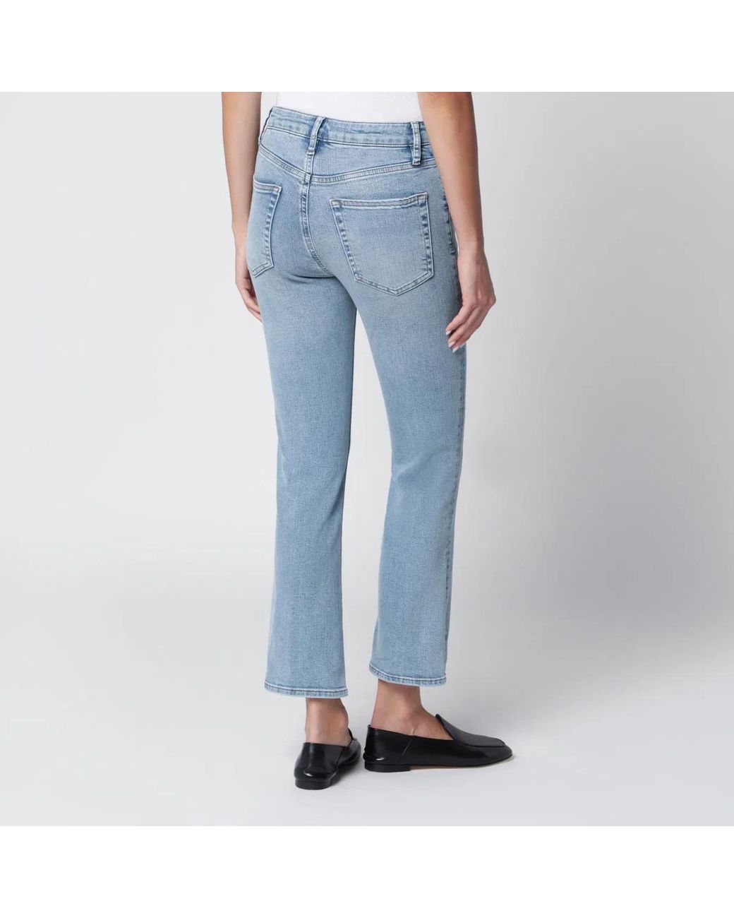 FRAME Blue The Reboot Crop Jeans
