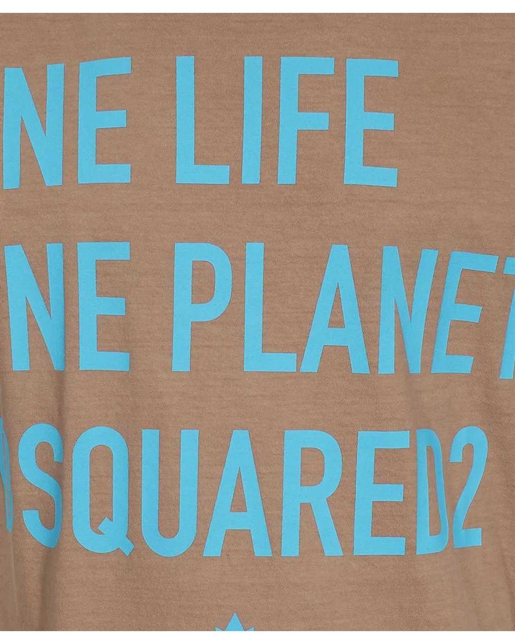 DSquared² Blue Cotton Crew-Neck T-Shirt for men