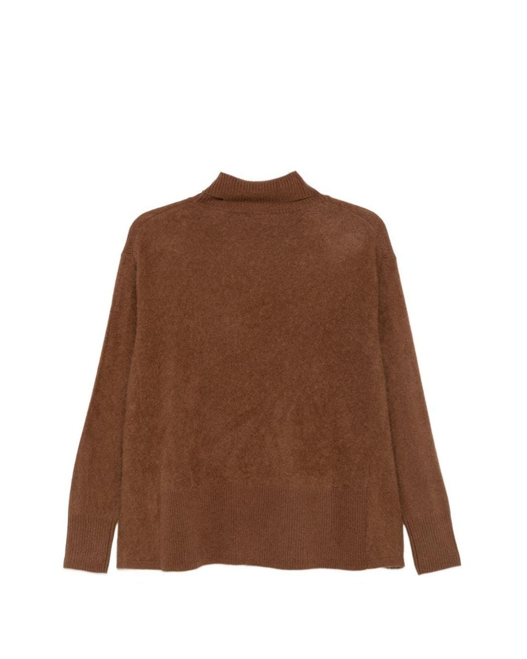 C.t. Plage Brown Wool Turtle-Neck Jumper