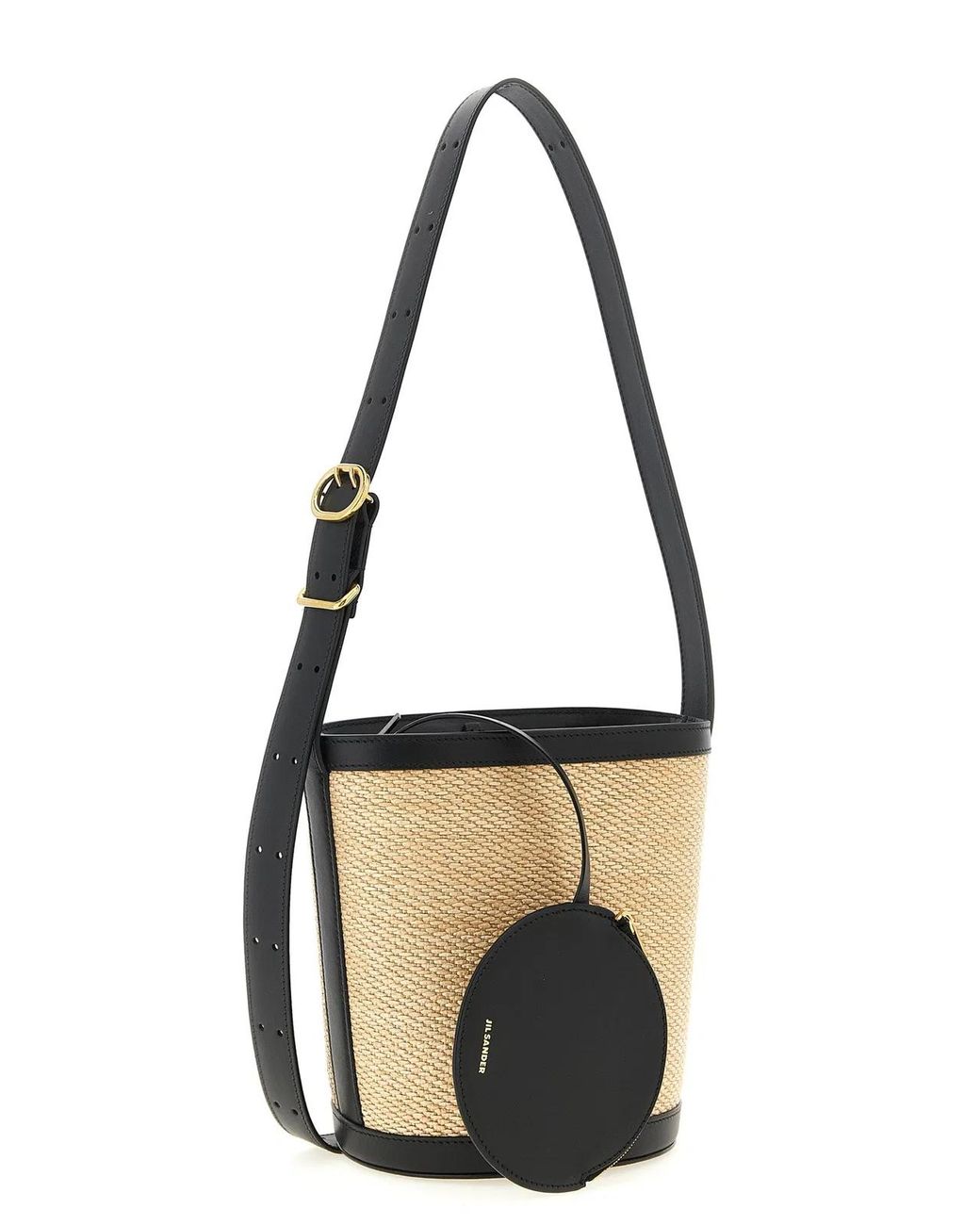 Jil Sander White 'Cannolo' Bucket Bag