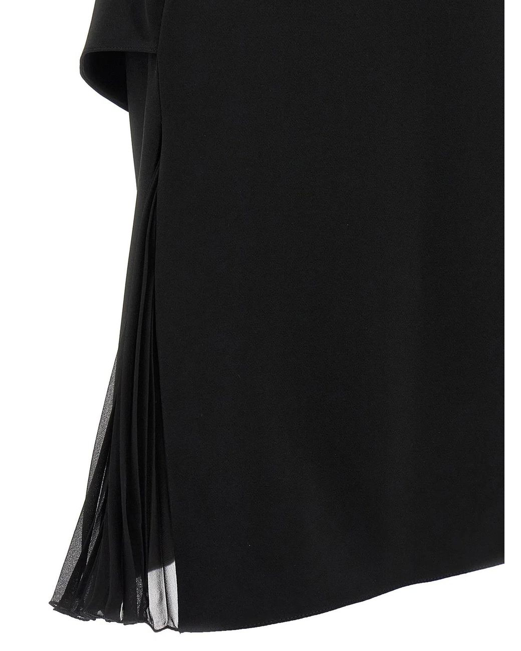 Courreges Black 'Infinty Pleats A-Line' Dress