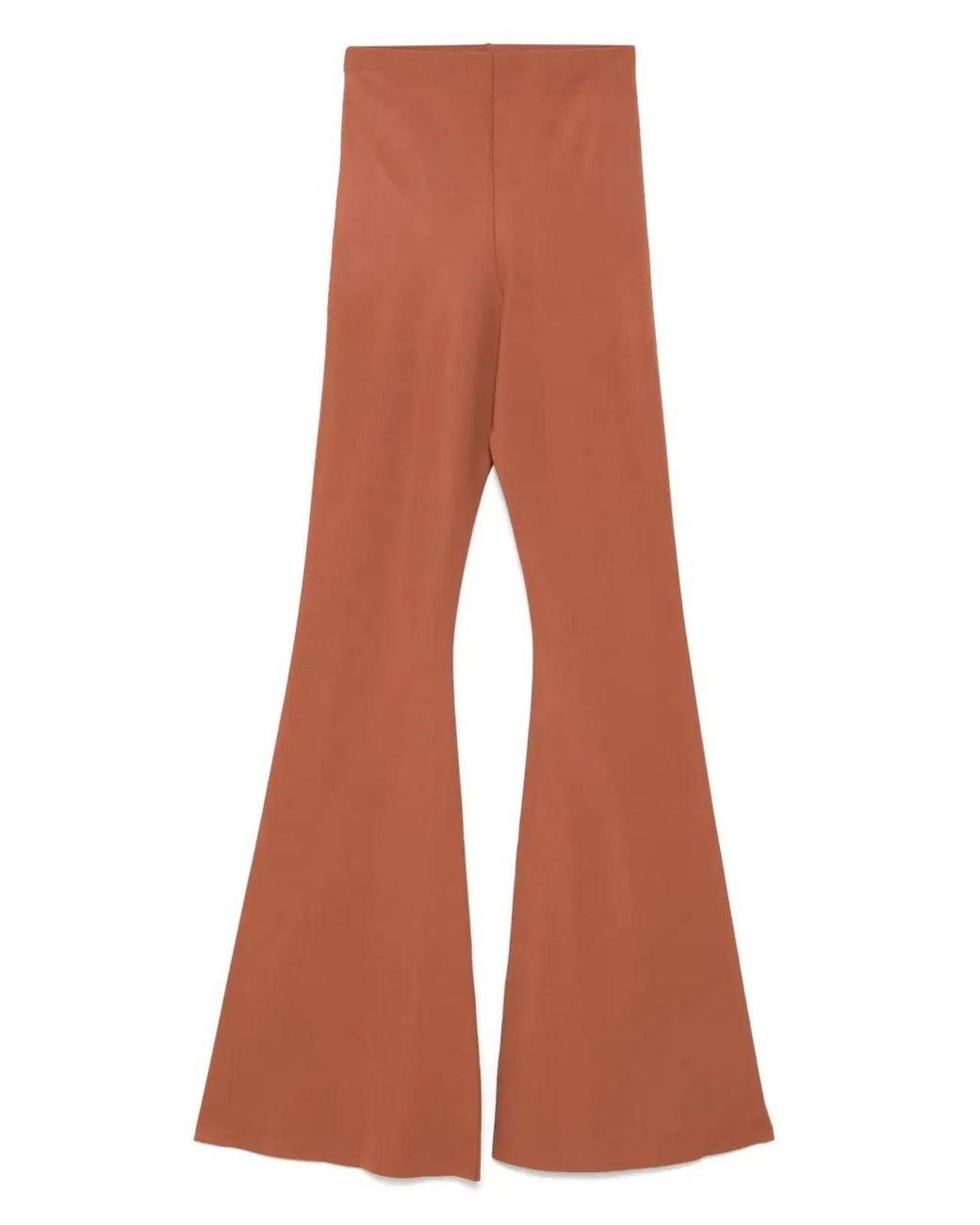 Rick Owens Brown Viscose Polyamide Elastane Knit Pants