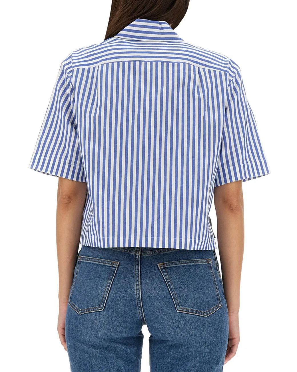 Margaret Howell Blue Candy Stripe Shirt