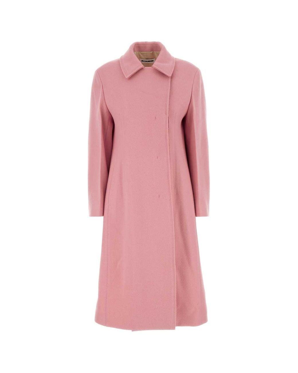 Jil Sander Pink Wool Coat