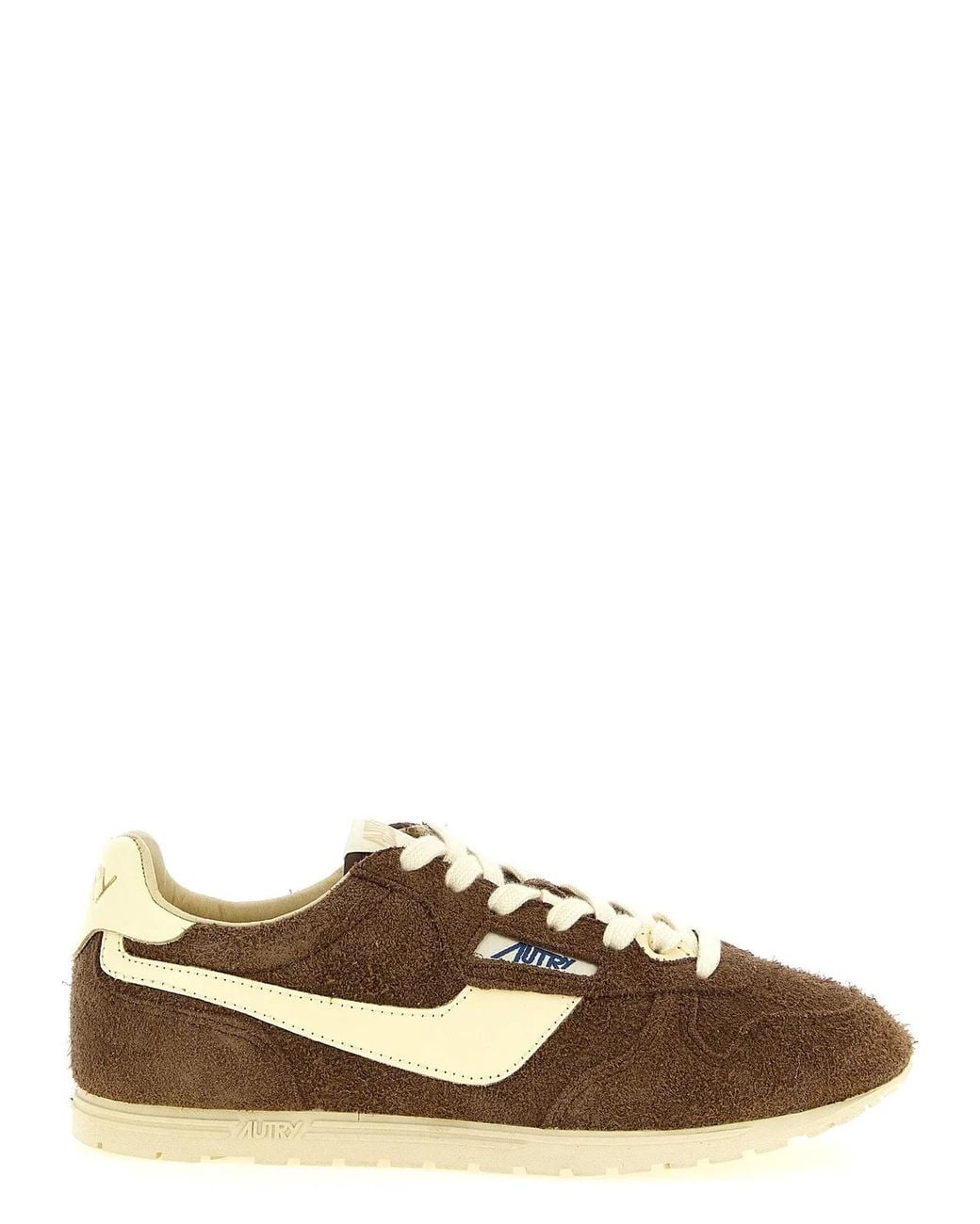 Autry Brown Lace Up Sneakers