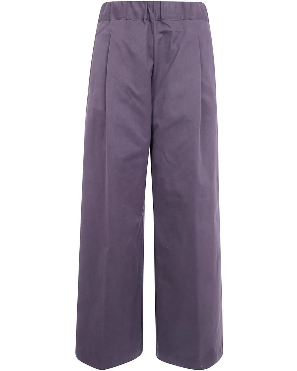 Semicouture Purple "Johnny" Wool Trousers