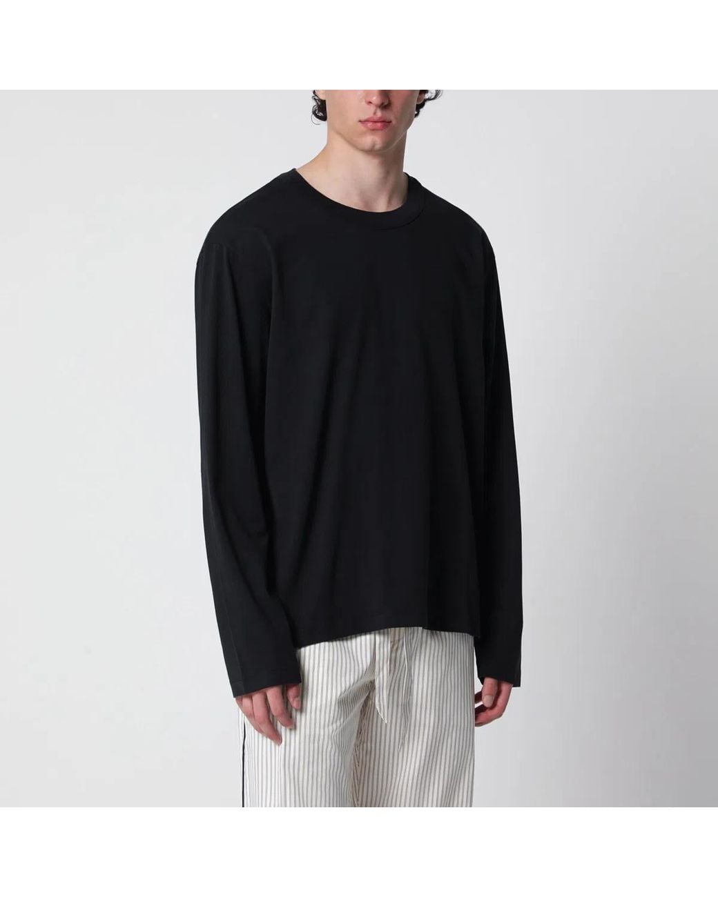 Tekla Black Long-Sleeve T-Shirt for men