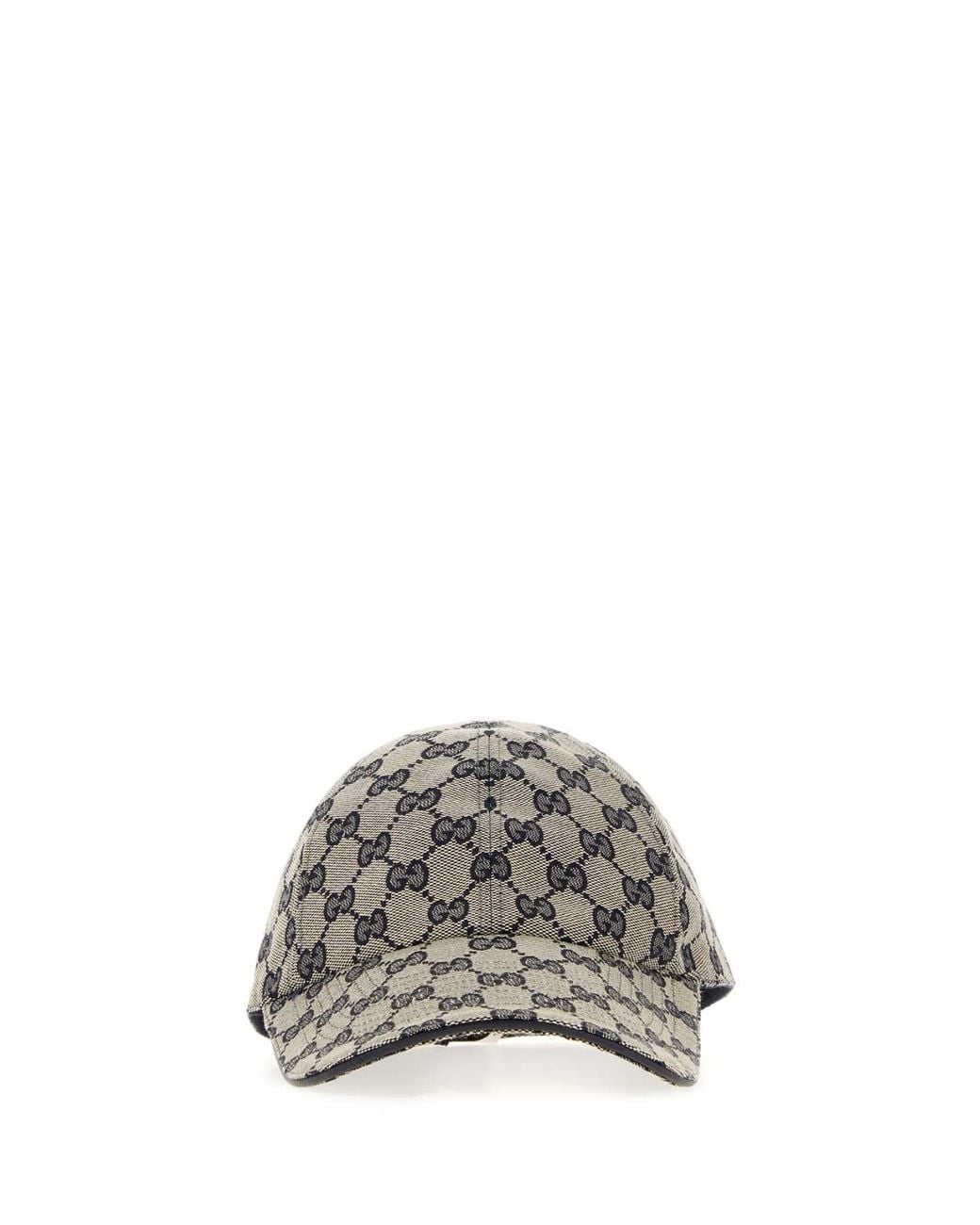Gucci Gray Gg Fabric Baseball Cap