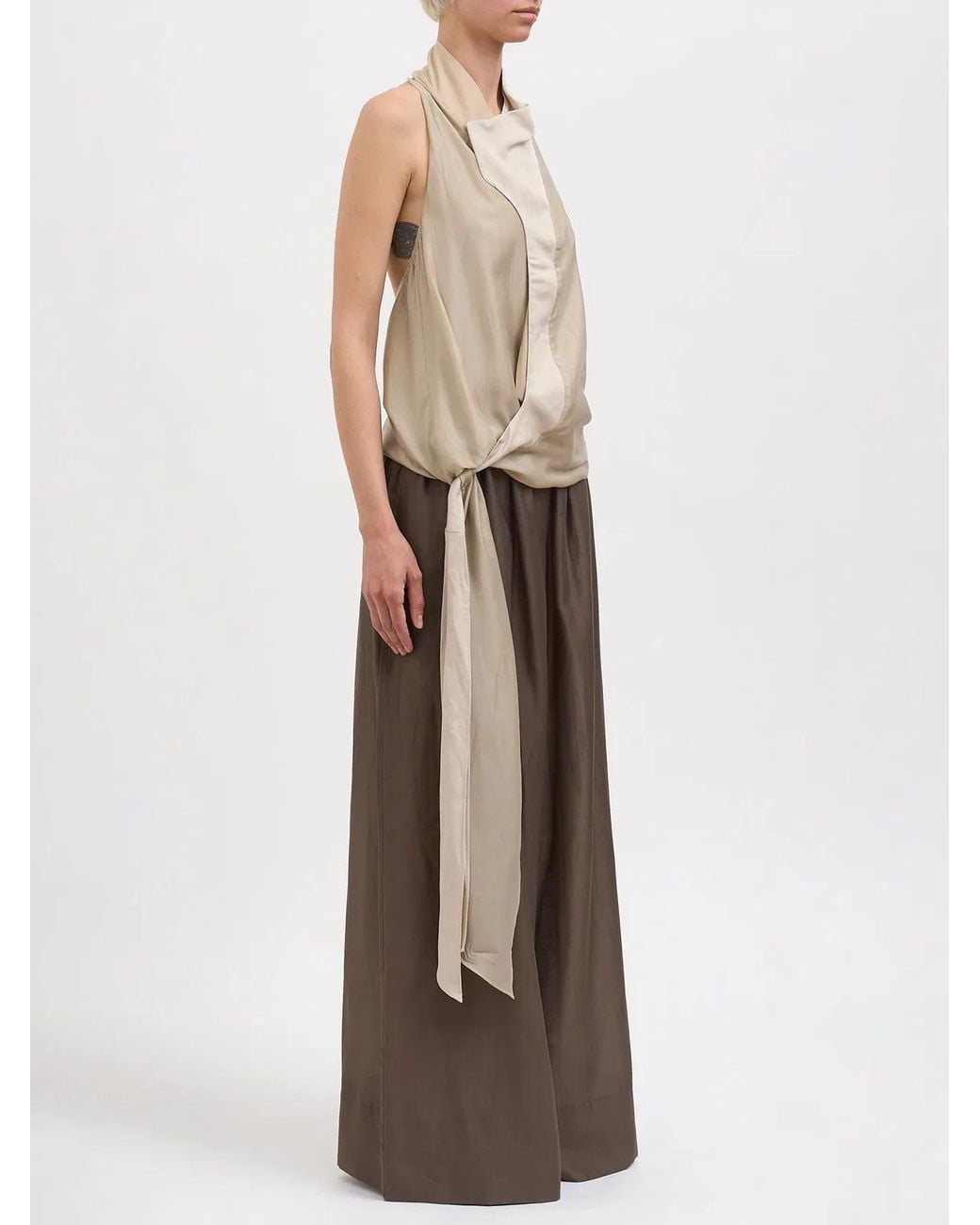 Entire studios Natural Fluid Shell Tank Top