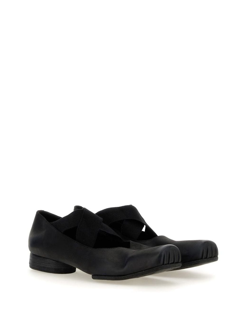 Uma Wang White Leather Ballerina