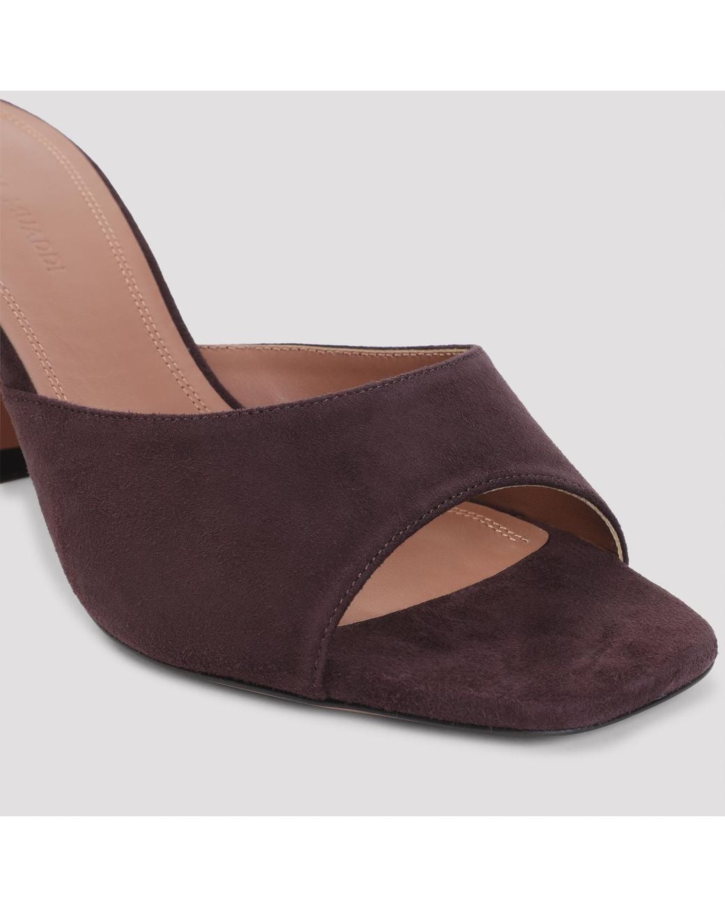 AMINA MUADDI Brown Merlot Lupita 70 Slippers