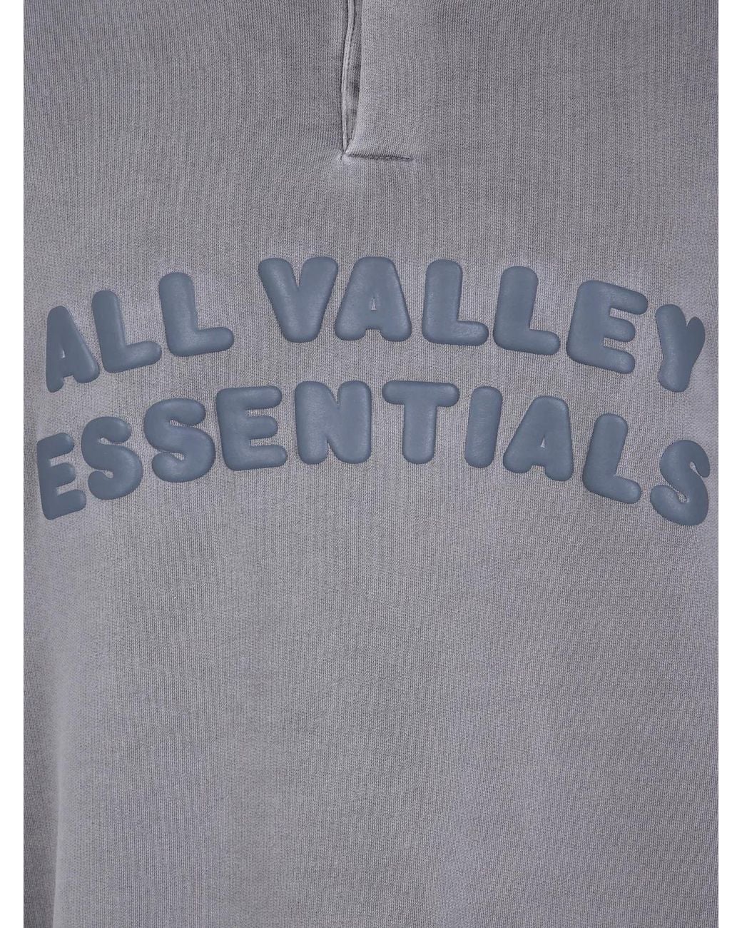 Fear Of God Gray "3/4" Henley Sweatshirt for men