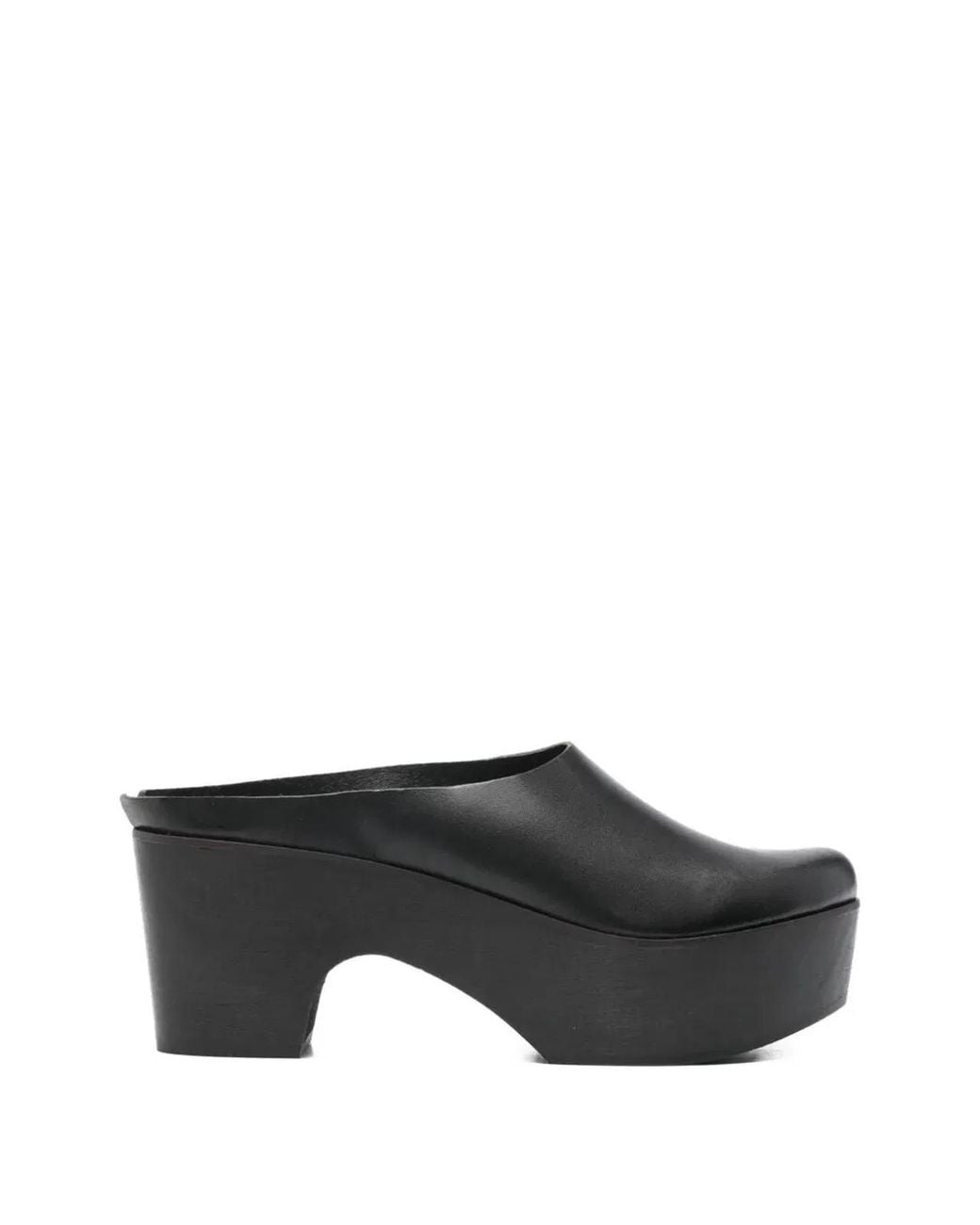 Daniela Gregis Black "Clog" High Sabot Mule