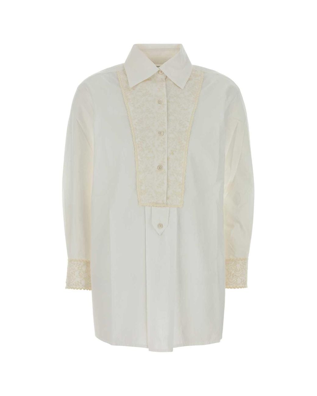 Bode White Closerie Manchester Shirt