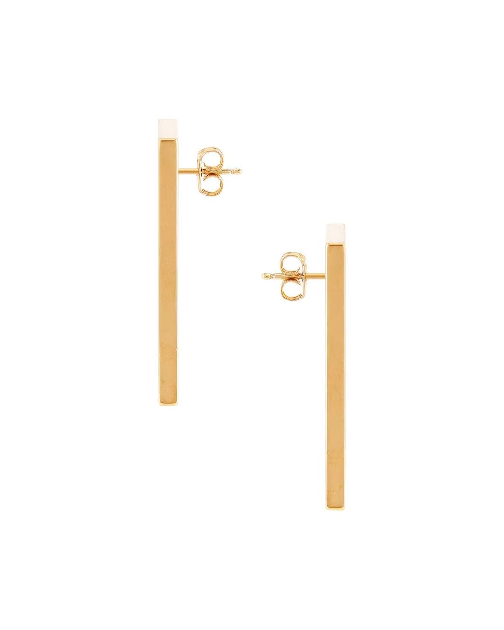 Versace Metallic 90S Logo Earrings