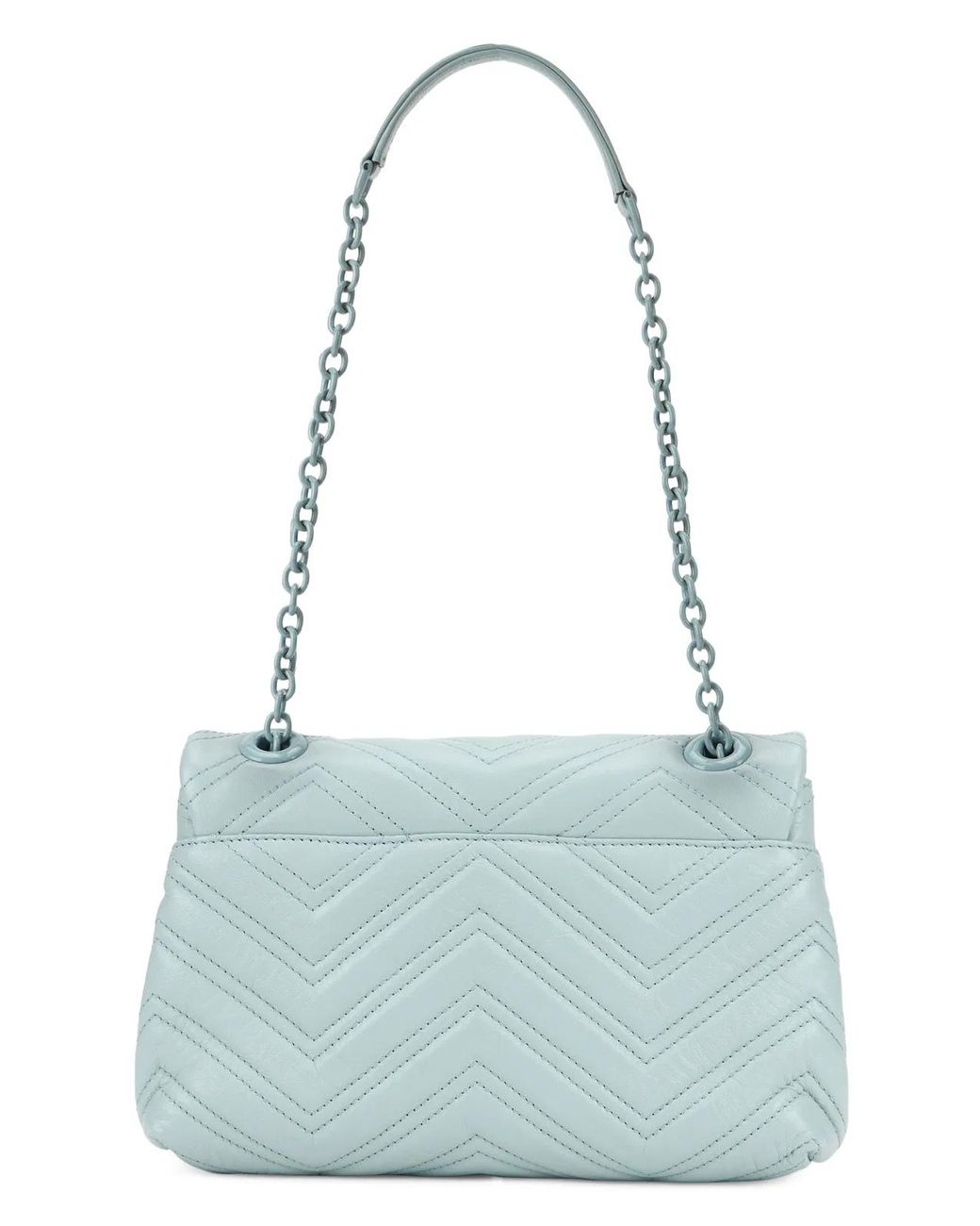 Gucci Blue Small Gg Marmont Shoulder Bag