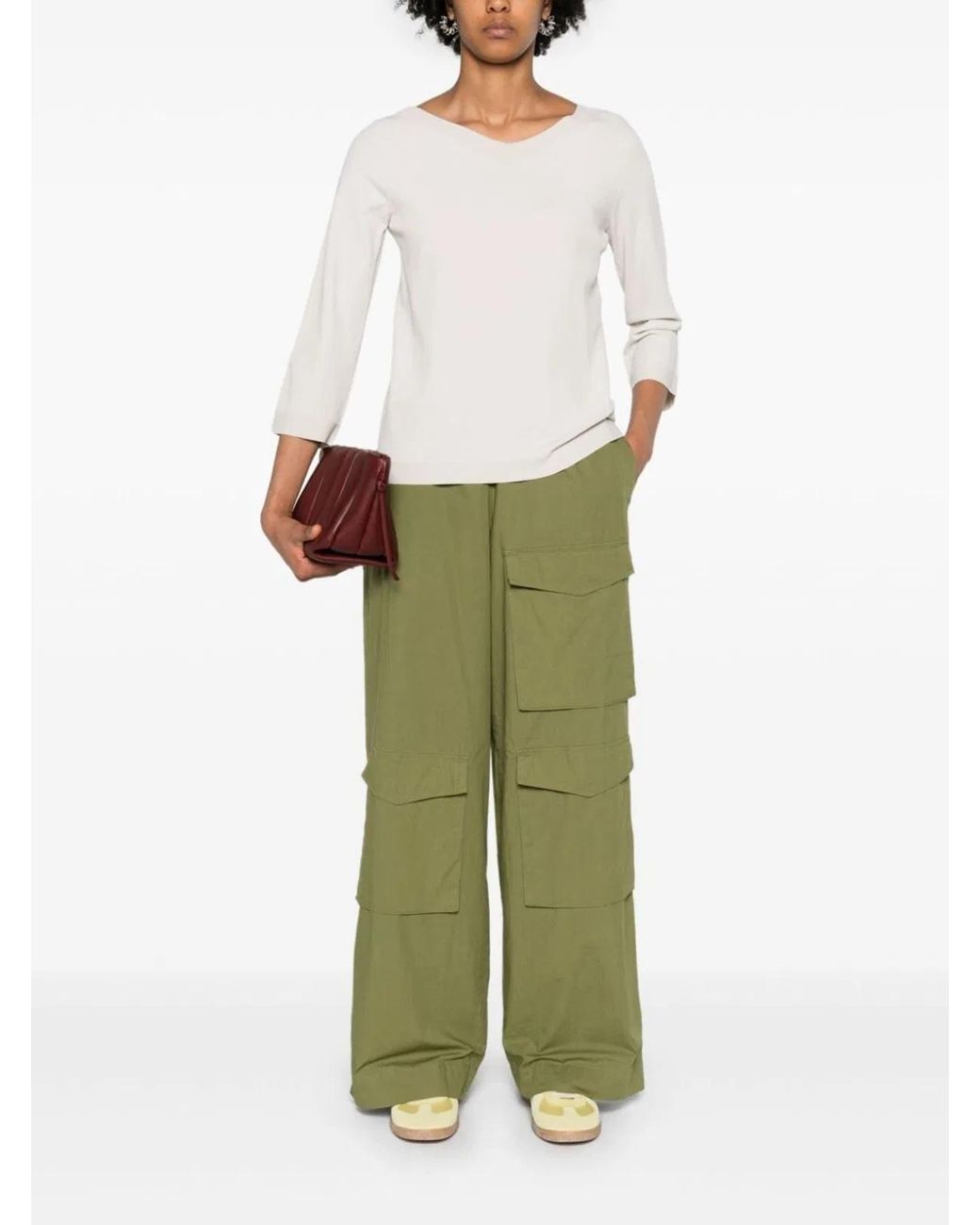 D.exterior Natural V Neck Sweater