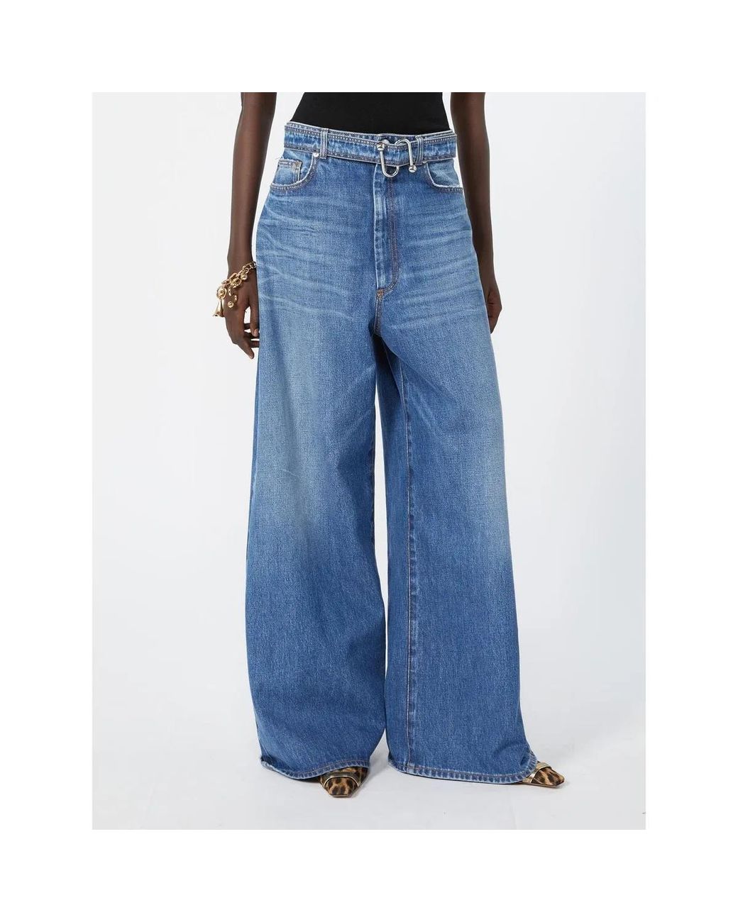 Max Mara Blue Spdprocida Denim Trouser