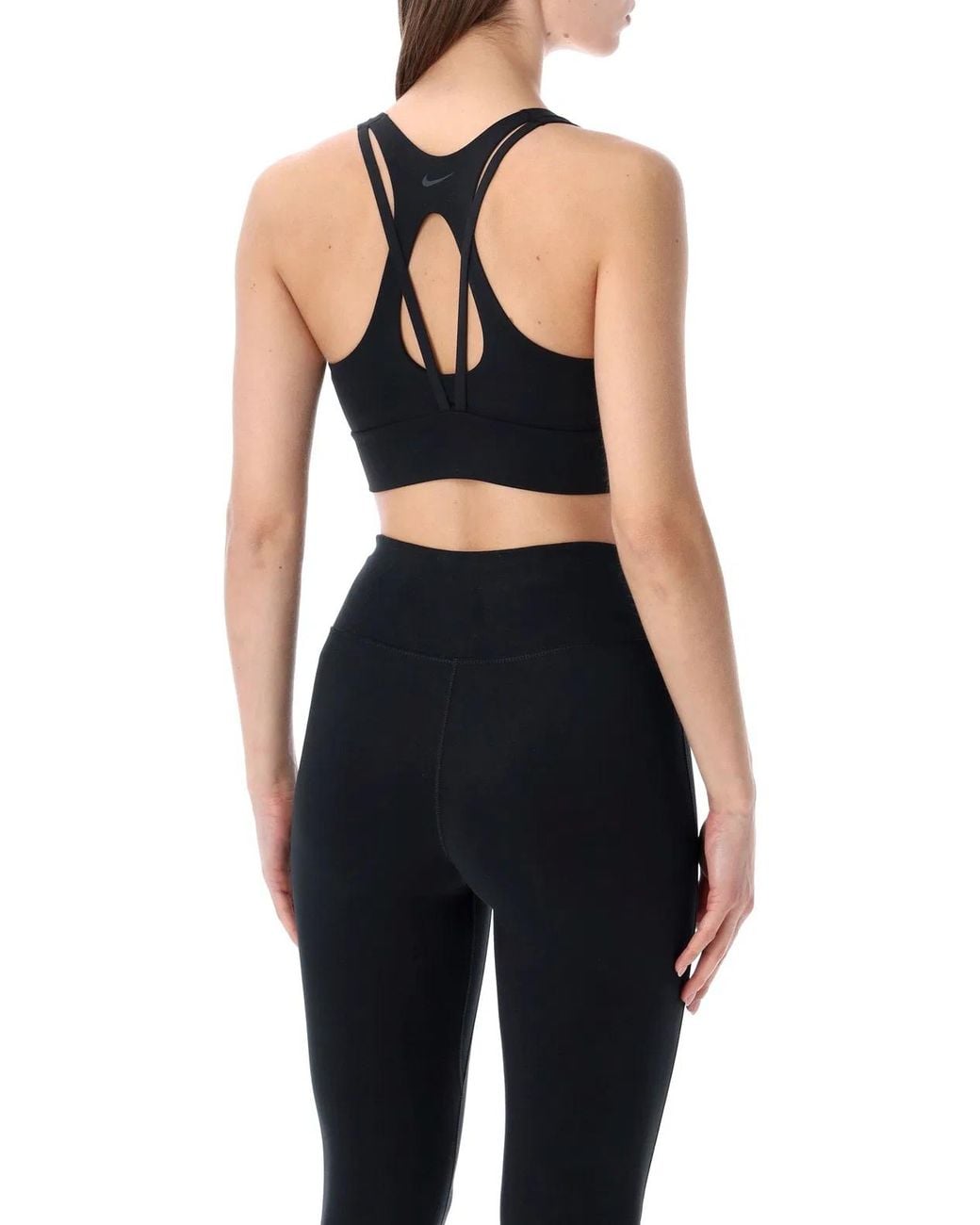 Nike Black Zenvy Longline Sports Bra