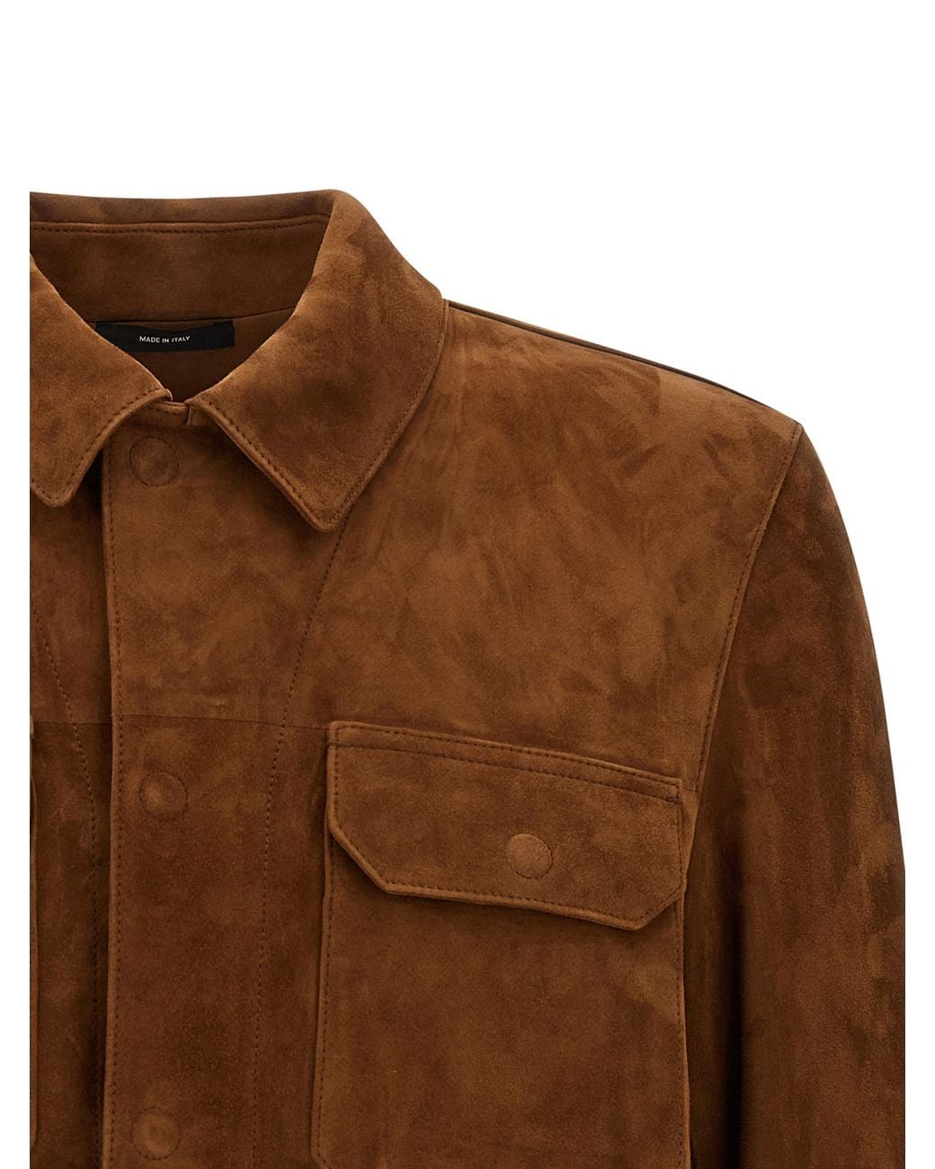 Tom Ford Brown Suede Overshirt for men